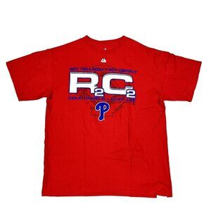 Vintage Majestic Philadelphia Phillies Four Aces T-Shirt R2C2 Size Large